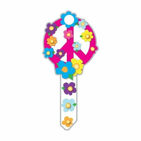 LUCKY LINE B104S Peace Sign Key Blank SC1, 5PK 5661129